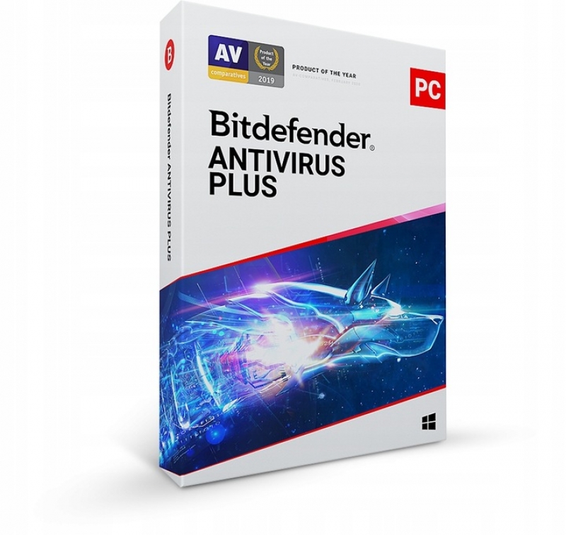 Bitdefender Antivirus Plus 3 PC / 3 LATA kont. , ochrona systemu Windows ,Bezpieczna sieć VPN , cyberbezpieczeństwo , handel@e-programy.eu