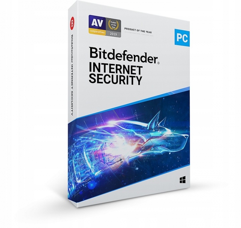 Bitdefender Internet Security 5 PC / 1 rok kont. , zapora prywatności , ochrona kamery internetowej i mikrofonu , bezpieczna sieć VPN , program antywirusowy